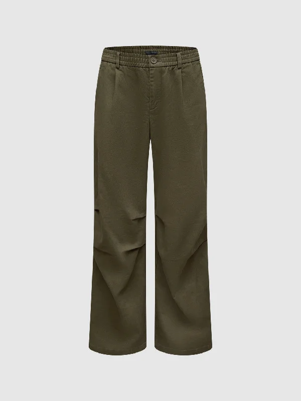 Loose Wide-Leg Pants High-Waist Jogger Pants