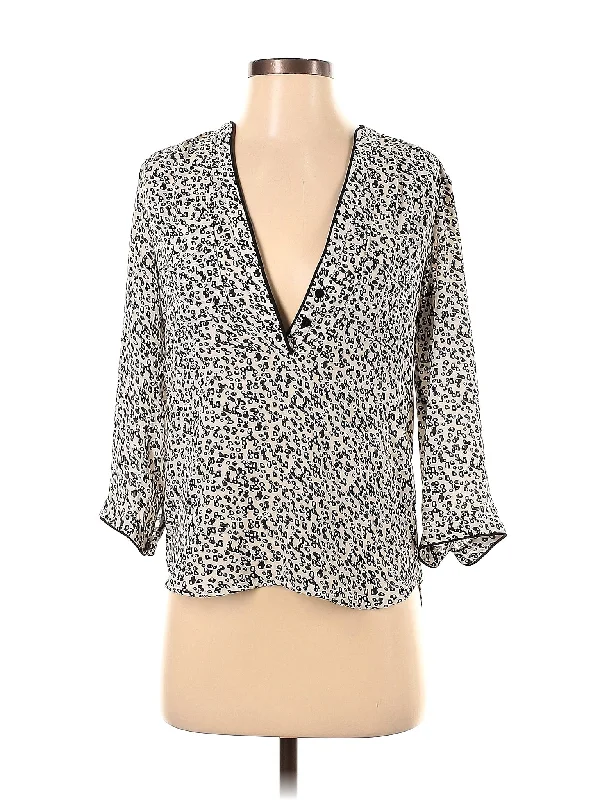 3/4 Sleeve Blouse Chic Sleeveless Blouse