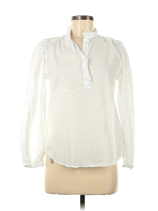 Long Sleeve Blouse Casual Stripe Blouse
