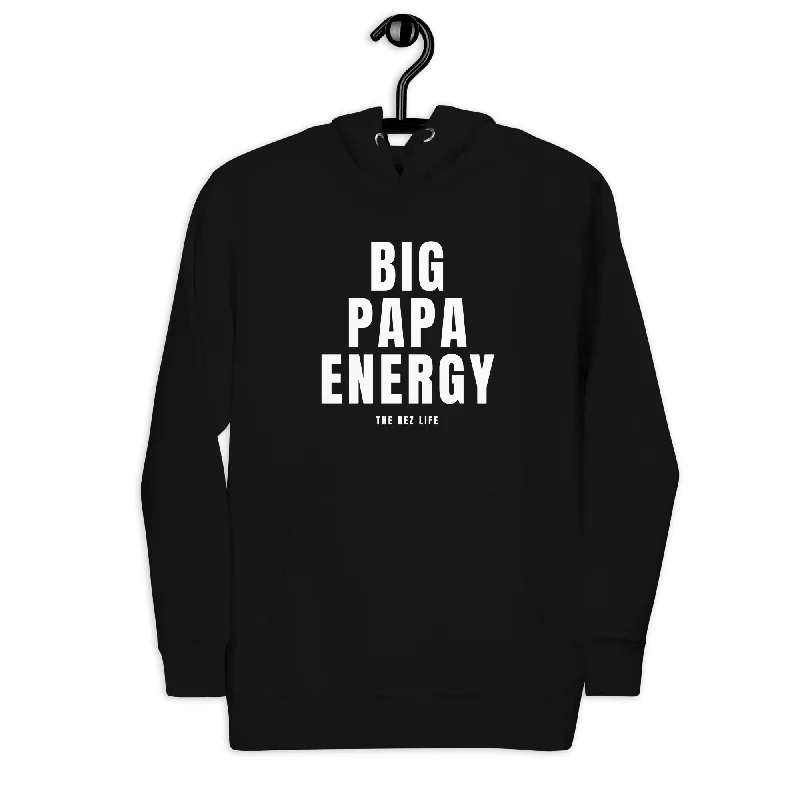 Big Papa Energy Hoodie Hoodie with Button Classic Timeless
