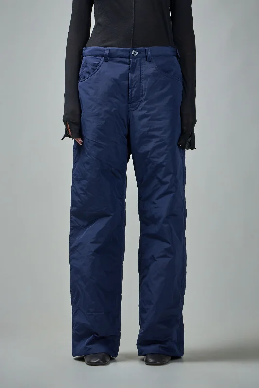 Padded Straight 4 Pocket Pants Comfortable Denim Leggings
