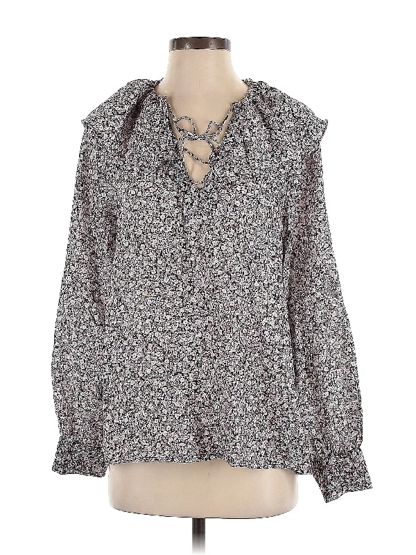 Long Sleeve Blouse Chic Off-Shoulder Blouse