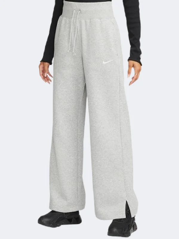 Nike Sportswear Phoenix Fleece Women Lifestyle Pant Dark Grey Heather Chic Wool Trousers Nike Sportswear Phoenix Fleece Women Lifestyle Pant Dark Grey Heather Chic Wool Trousers