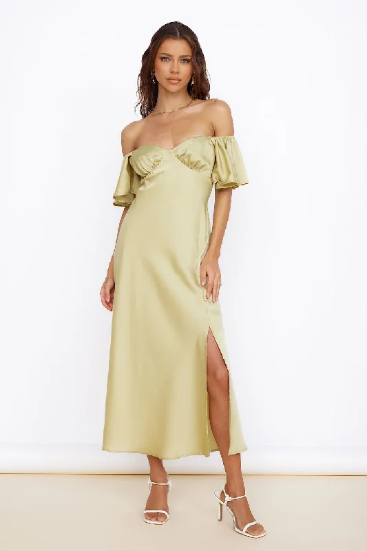 Aurora Skies Maxi Dress Green Fashionable Sheer Maxi Dress