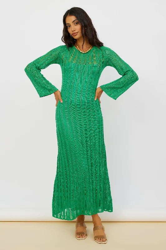 Exploration Maxi Dress Green Elegant Sleeveless Maxi Dress