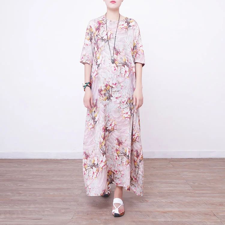 stylish prints linen maxi dress oversized o neck traveling clothing New half sleeve maxi dresses Cozy Ruffle Sleeve Maxi Dress stylish prints linen maxi dress oversized o neck traveling clothing New half sleeve maxi dresses Cozy Ruffle Sleeve Maxi Dress