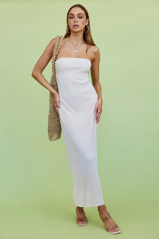 Thinking Of Dusk Maxi Dress Champagne Elegant Wraparound Maxi Dress