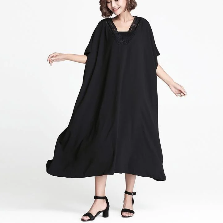 fine black linen shift dress casual linen maxi dress women V neck patchwork cotton dress Trendy Maxi Dress with Straps fine black linen shift dress casual linen maxi dress women V neck patchwork cotton dress Trendy Maxi Dress with Straps