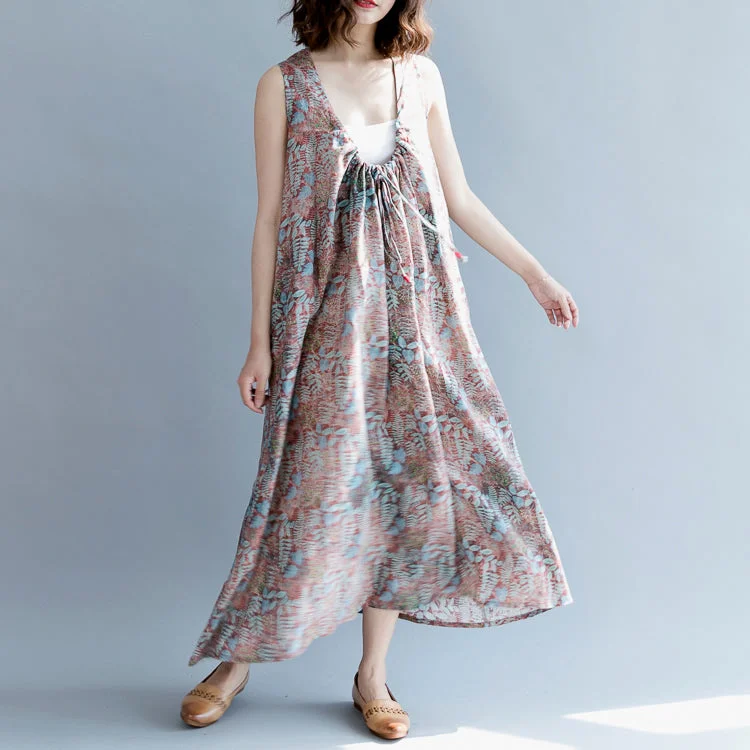 vintage floral linen maxi dress plus size O neck baggy dresses caftans boutique batwing Sleeve Extra large hem linen caftans Elegant Sleeveless Maxi Dress vintage floral linen maxi dress plus size O neck baggy dresses caftans boutique batwing Sleeve Extra large hem linen caftans Elegant Sleeveless Maxi Dress