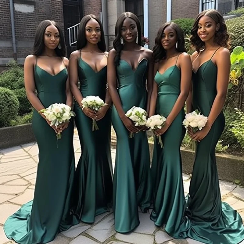 HB8109 - Deep V Stain Sexy Green Stain Sweep/Brush Train Spaghetti Straps Maxi Dresses Bridesmaid Trendy Printed Maxi Dress HB8109 - Deep V Stain Sexy Green Stain Sweep/Brush Train Spaghetti Straps Maxi Dresses Bridesmaid Trendy Printed Maxi Dress