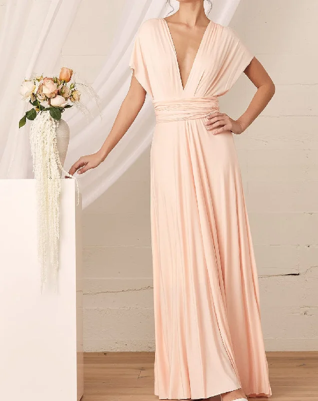 Lulus Tricks of the Trade Blush Pink Maxi Dress - M Trendy Ruffled Maxi Dress