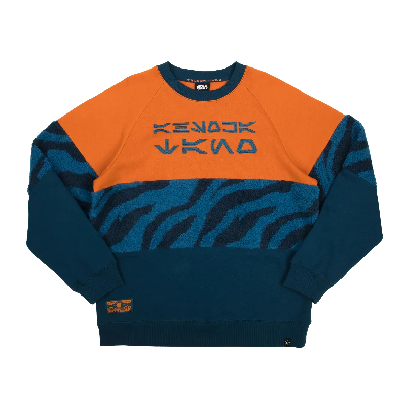 Ahsoka Sherpa Crew Sweatshirt Polka Dot Checkered Tartan