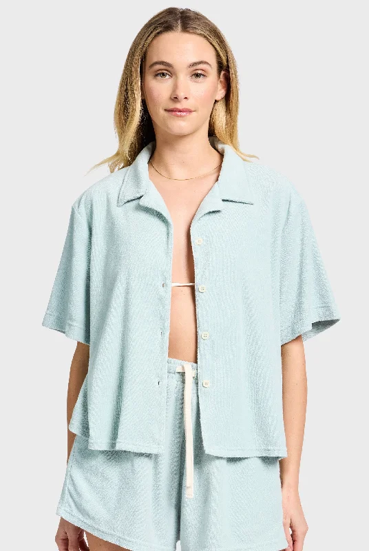 Bahama Terry SS Shirt Terry Blend Velvet Blend Canvas Blend
