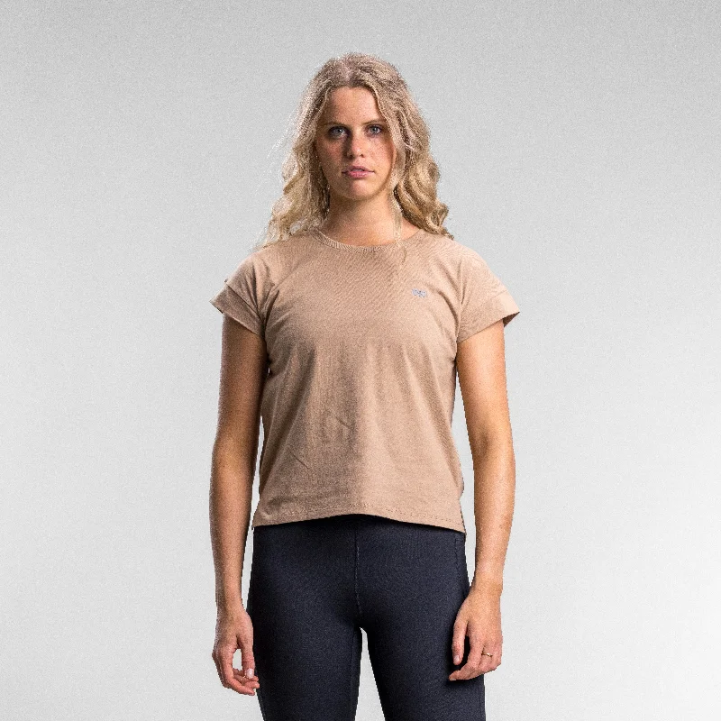 Capsize Box Box Tee Women's Clay Fleece Nylon Spandex