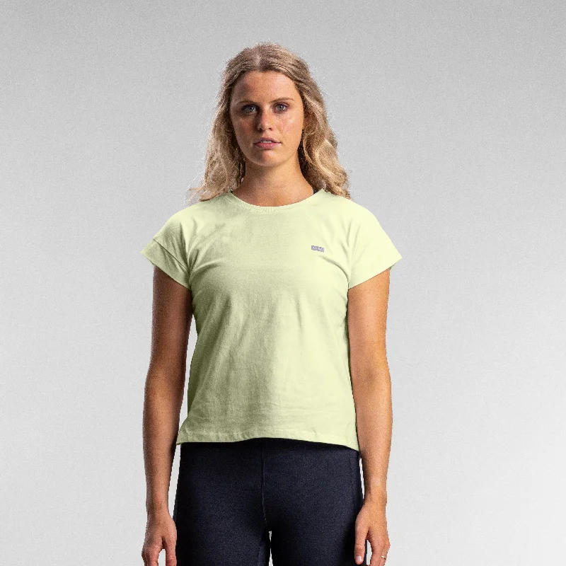Capsize Box Box Tee Women's Sage Fleece Fabric Down Fabric Feather Fabric