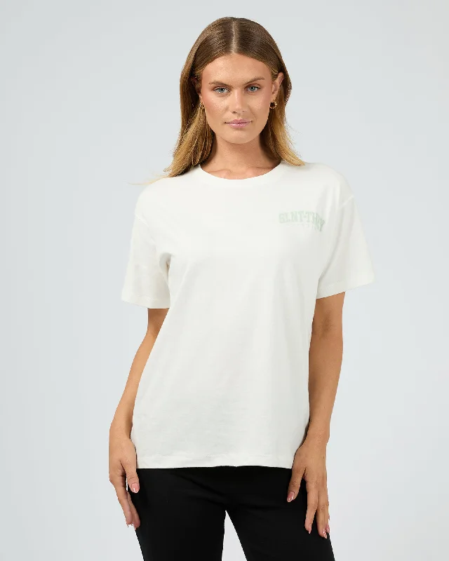 Clubhouse Tee Vintage White Terry Blend Velvet Blend Canvas Blend