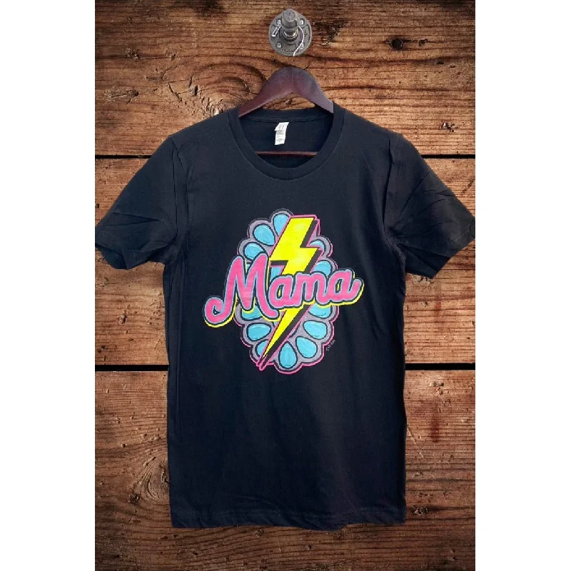 Concho Mama T-shirt Zippered Front Buttoned Front Snap Front