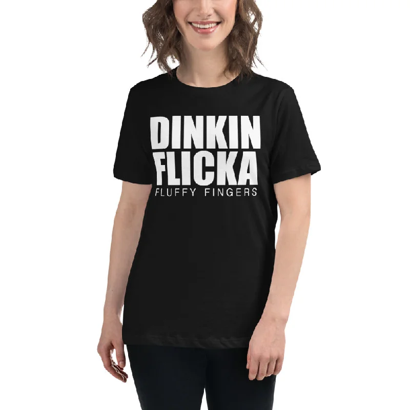 Dinkin Flicka Women's Relaxed T-Shirt Modern Contemporary Chic