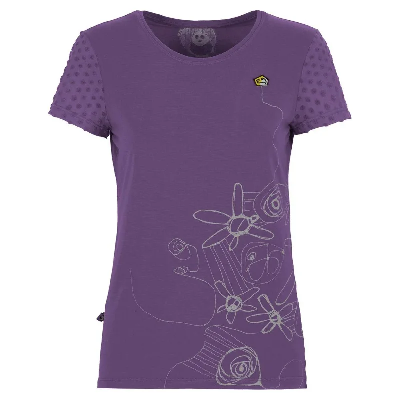 E9 Amma T-Shirt - Womens Zippered Front Buttoned Front Snap Front