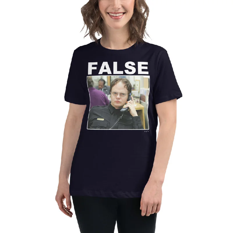 False. Women's Relaxed T-Shirt Cozy Warm Stylish