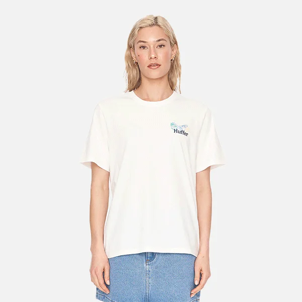 Huffer Classic Tee 170 Masterpiece - Chalk Graphic T-Shirt Round Neck Polyester
