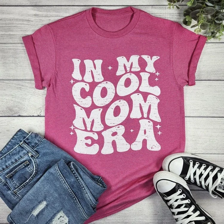In My Cool Mom Era - Graphic T-shirt Lace Blend Ribbed Blend Corduroy Blend