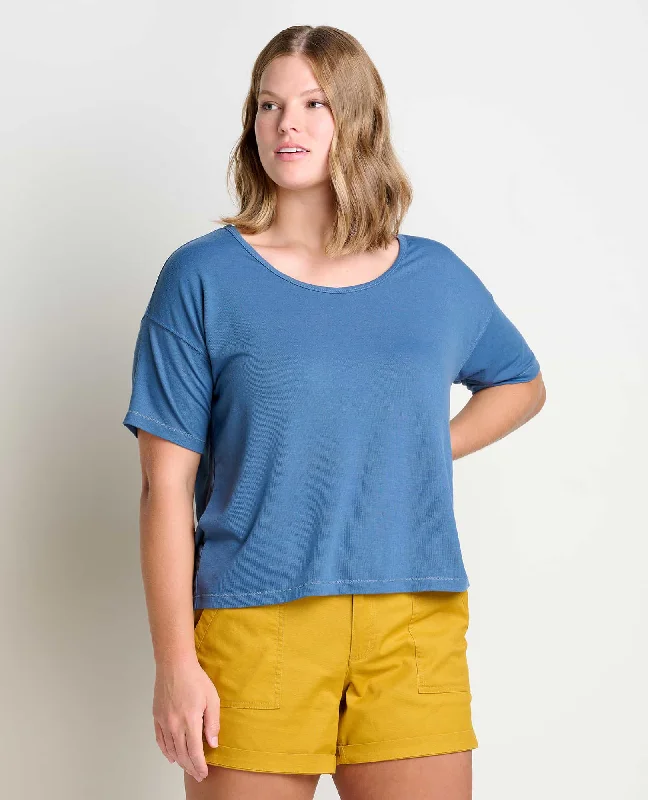 Piru Short Sleeve Easy Tee Anti-Pilling Machine Wash Handmade