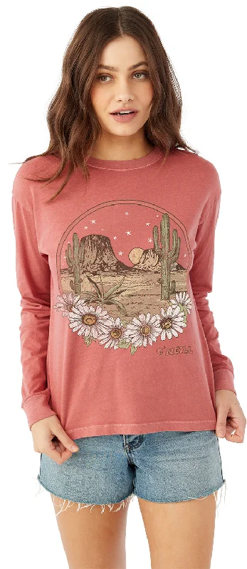 ROAMING LONG SLEEVE TEE Satin Blend Silk Blend Wool Blend
