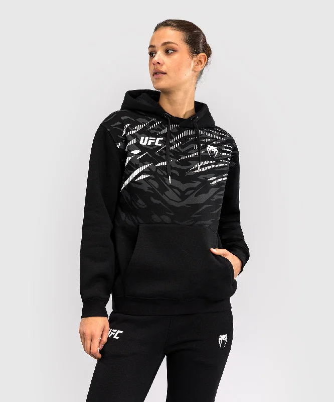 Sweatshirt à Capuche pour Femmes UFC Fusion by Venum Replica - Noir Mesh Blend Leather Blend Suede Blend