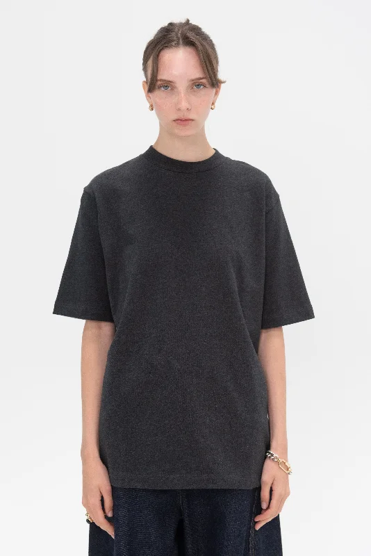 Perfect Unisex T-Shirt, Charcoal Grey Wool Fabric Cashmere Fabric Tweed Fabric