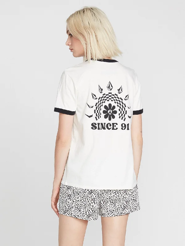 Truly Ringer T-shirt - STAR WHITE Satin Fabric Silk Fabric Chiffon Fabric