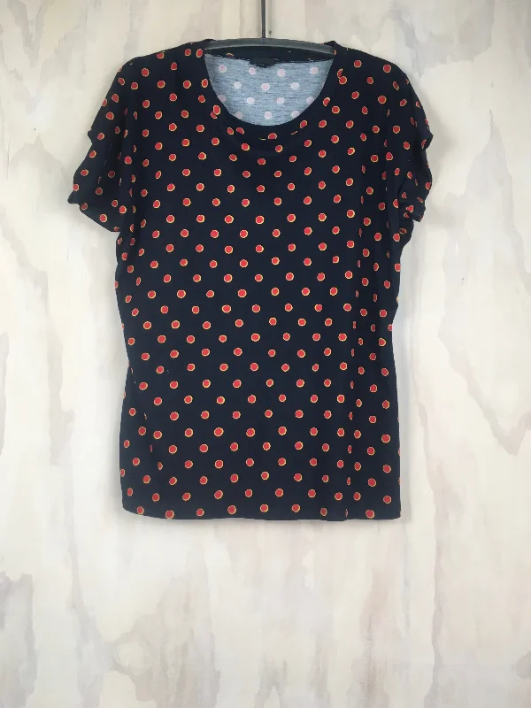 Vesta Tee - Polkadot Print Jacquard Patchwork