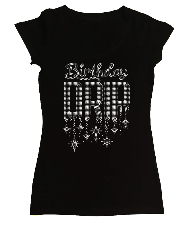 Women's Rhinestone Fitted Tight Snug Shirt Birthday Drip - Birthday Shirt Mesh Blend Leather Blend Suede Blend Women's Rhinestone Fitted Tight Snug Shirt Birthday Drip - Birthday Shirt Mesh Blend Leather Blend Suede Blend