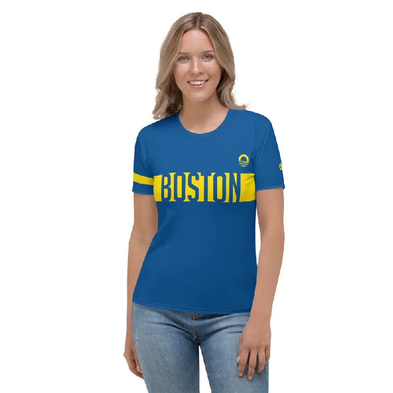 Women's T-shirt - Boston Houndstooth Herringbone Solid