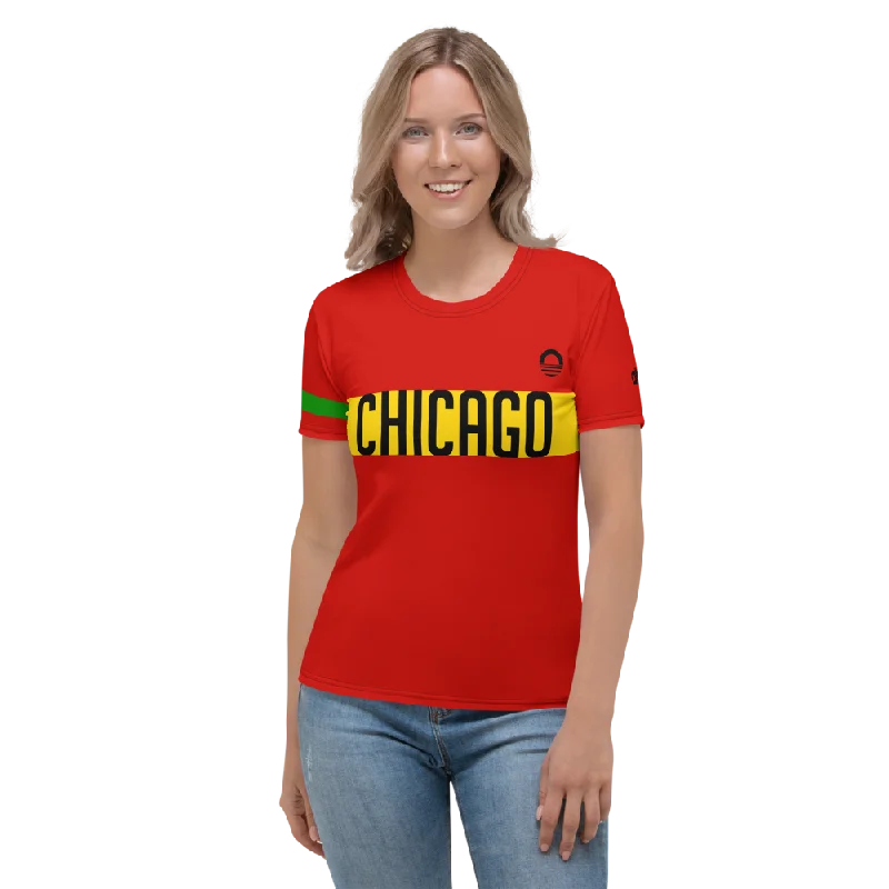 Women's T-shirt - Chicago Chenille Blend Fleece Blend Nylon Blend