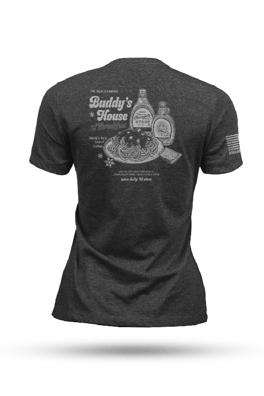 Buddy's House of Breakfast - Women's Tri-Blend T-Shirt Cashmere Blend Cotton Blend Poly Blend