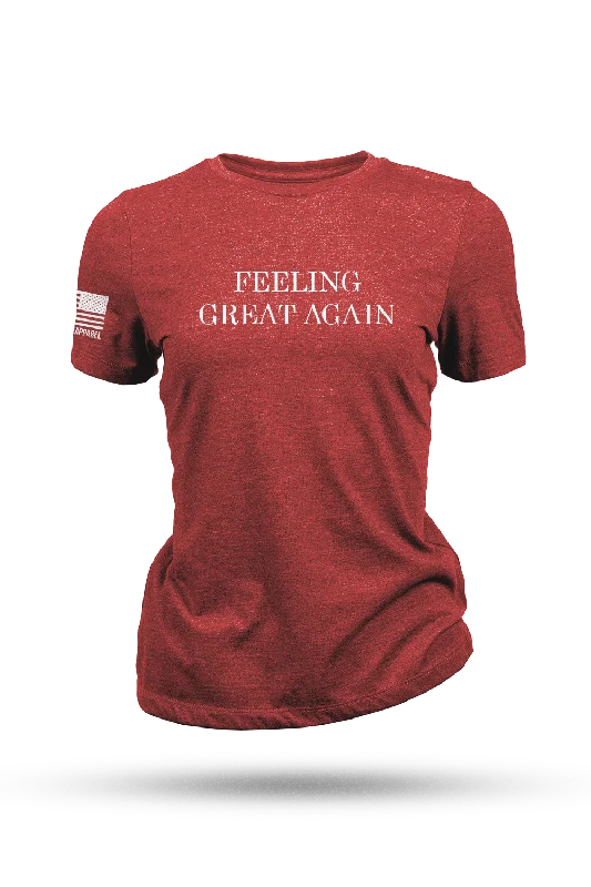 Feeling Great Again - Women's T-Shirt Houndstooth Herringbone Solid