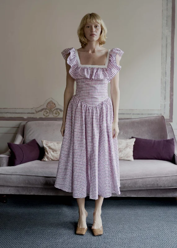 Betsy Dress - Red Check