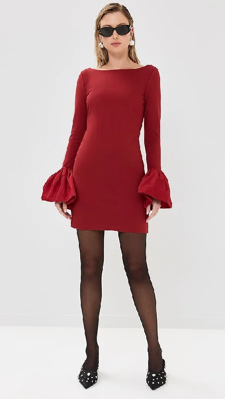 Staud Women's Hawthorne Dress, Rouge