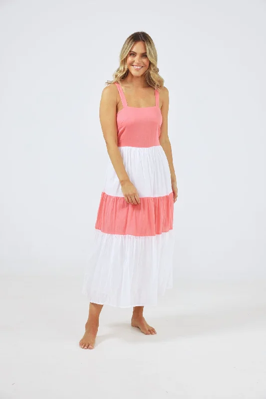 CARMELLO DRESS - GRENADA & WHITE