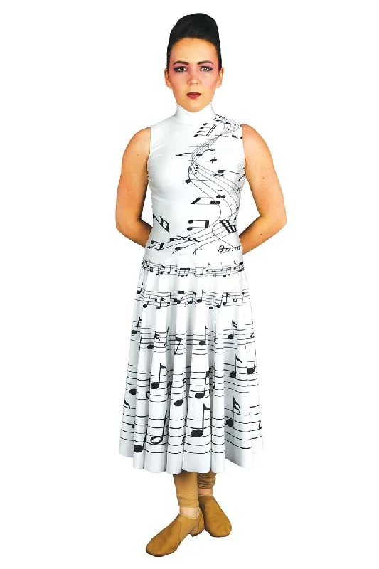 White Sheet Music Dress