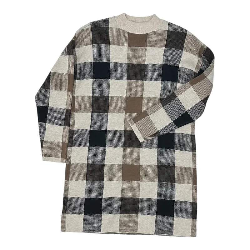 Dress Sweater By Loft In Black & Tan, Size:Mp