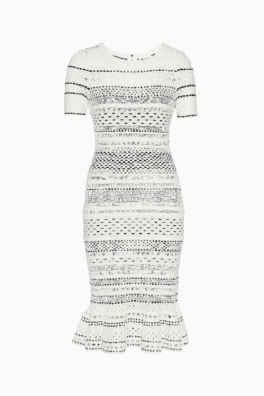 Geo Cut Out Mermaid Dress