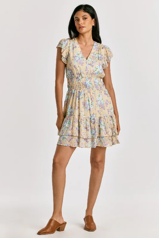 KEKE SMOCK WAIST DRESS DULCE ARRANGEMENT