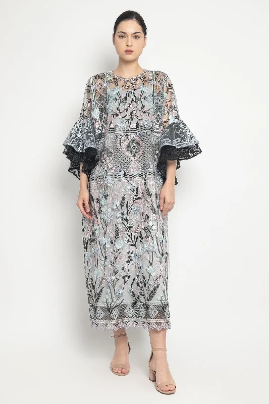 Zivana Dress in Flowery Blue