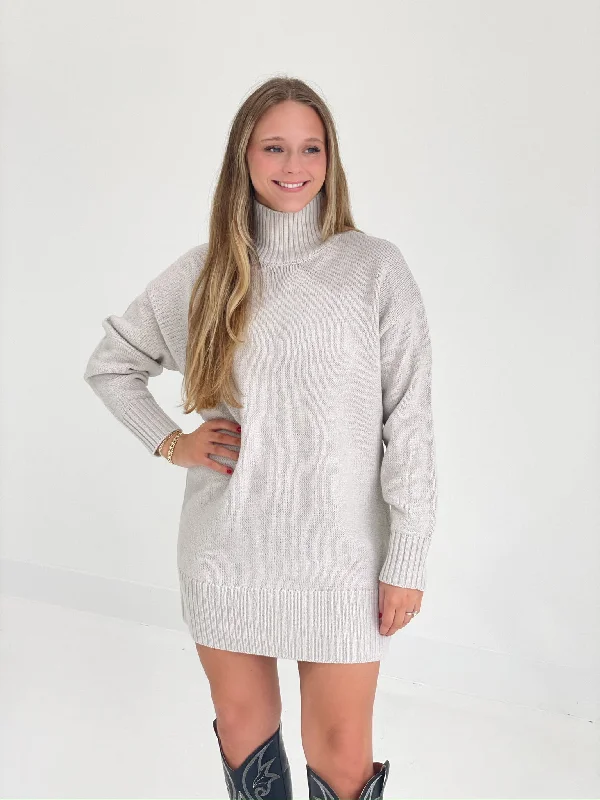 New Places Sweater Dress - Bone