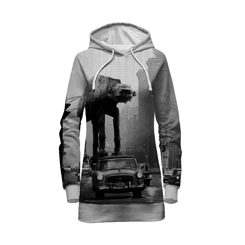 Retro Invasion Hoodie Dress