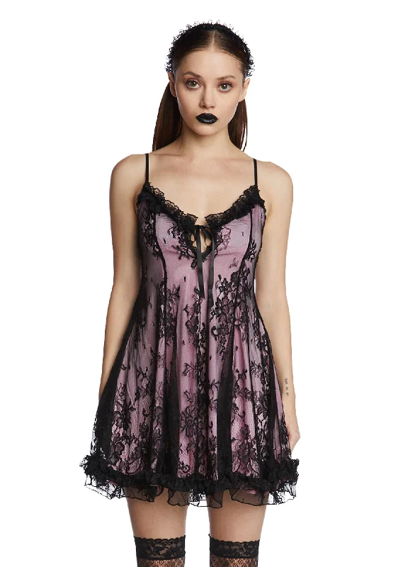 Rose Faithfully Doomed Lace Dress