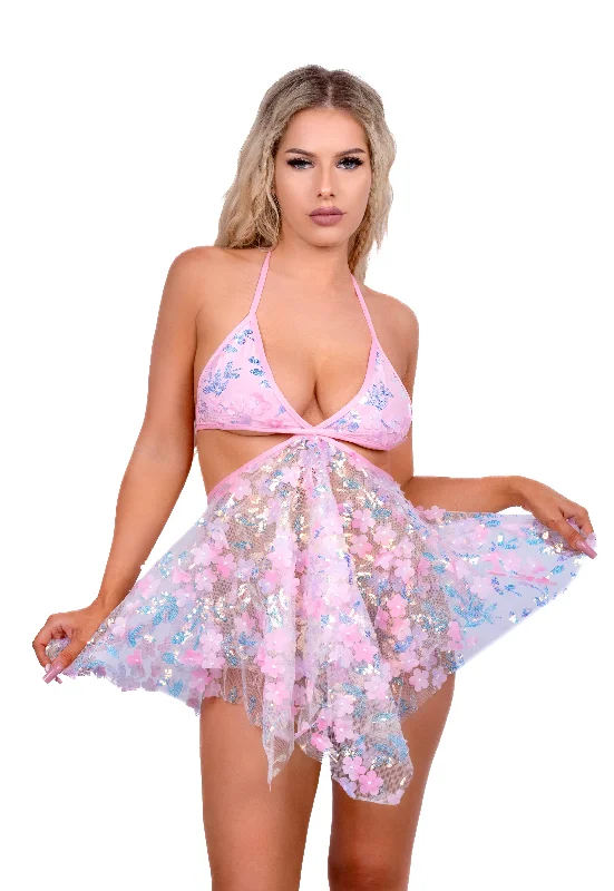 Iridescent Pink Fairy Blossom Dress