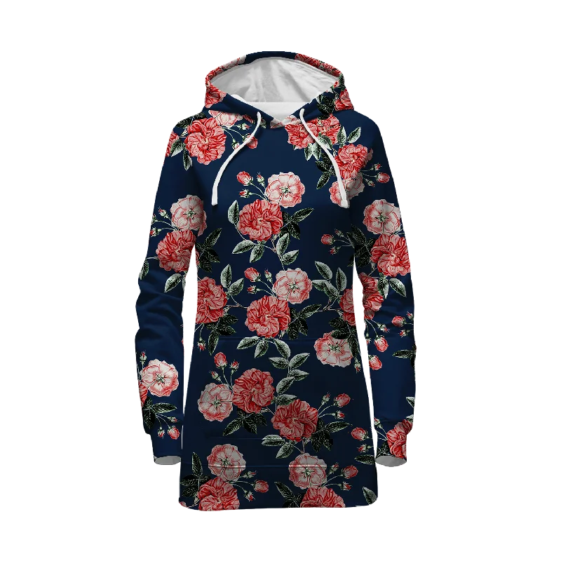 Vintage Rose Hoodie Dress
